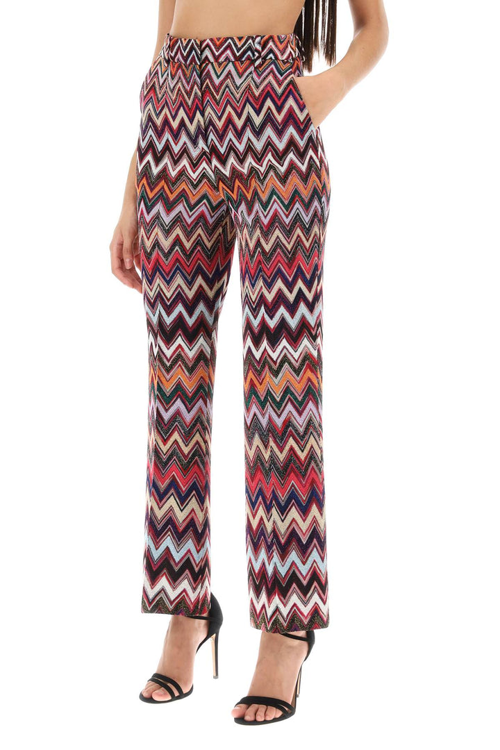 Pantaloni In Maglia Lurex Chevron - Missoni - Donna