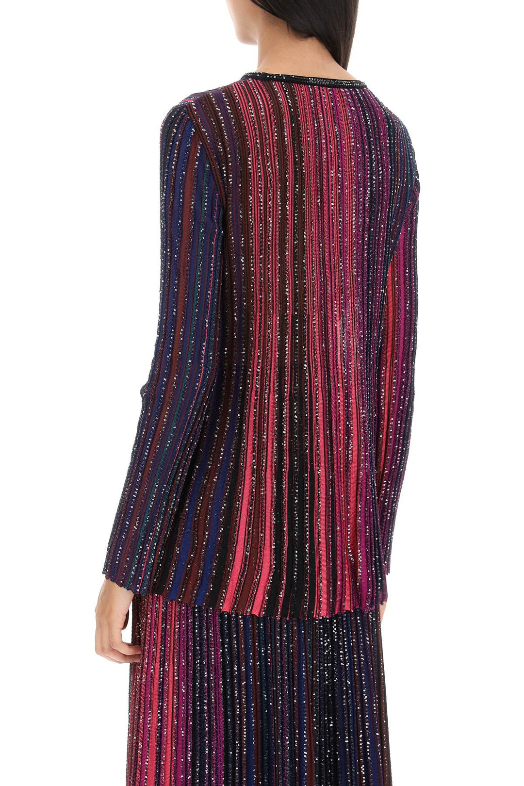 Top Girocollo In Maglia Con Paillettes - Missoni - Donna