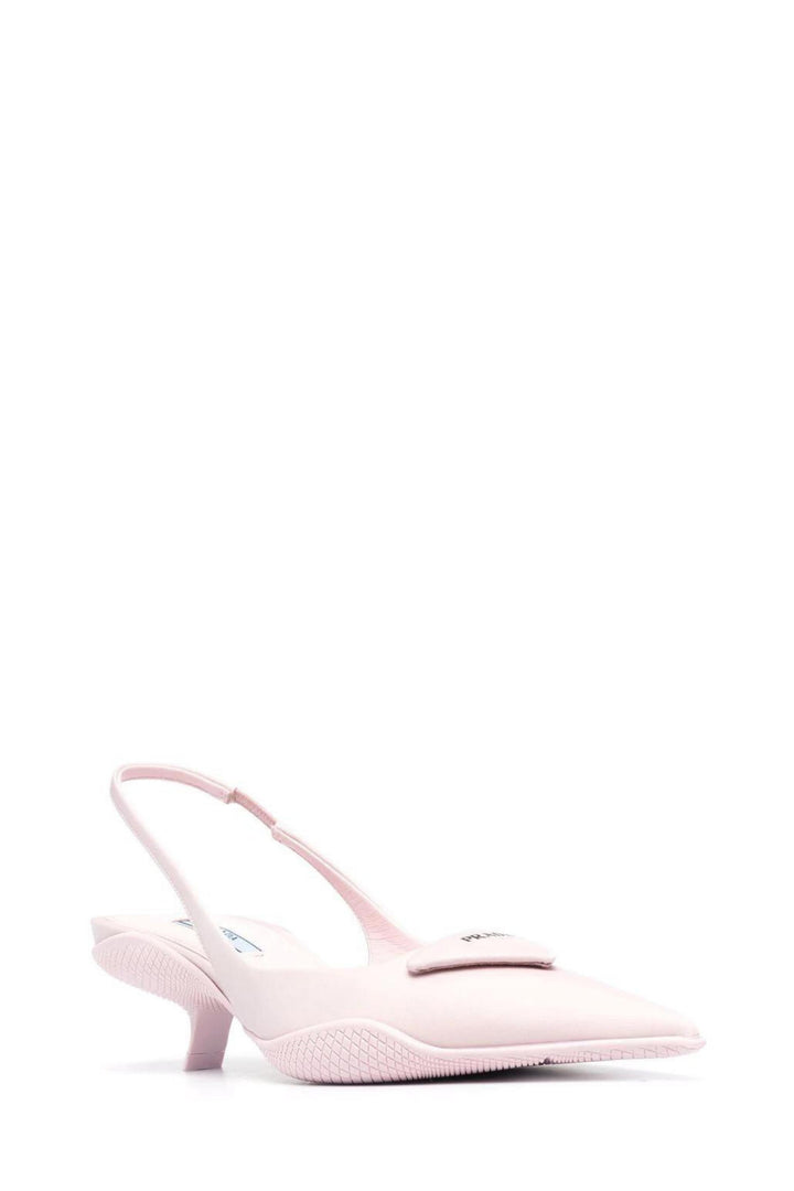 Décolleté Slingback in Nylon Rosa