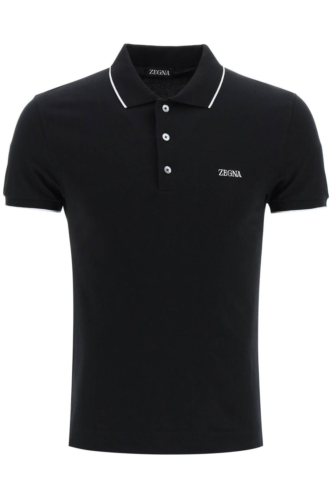 Polo In Cotone Con Logo - Zegna - Uomo