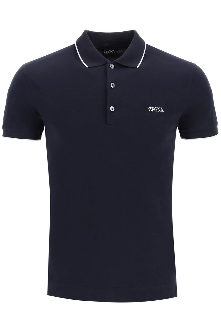 Polo In Cotone Con Logo - Zegna - Uomo