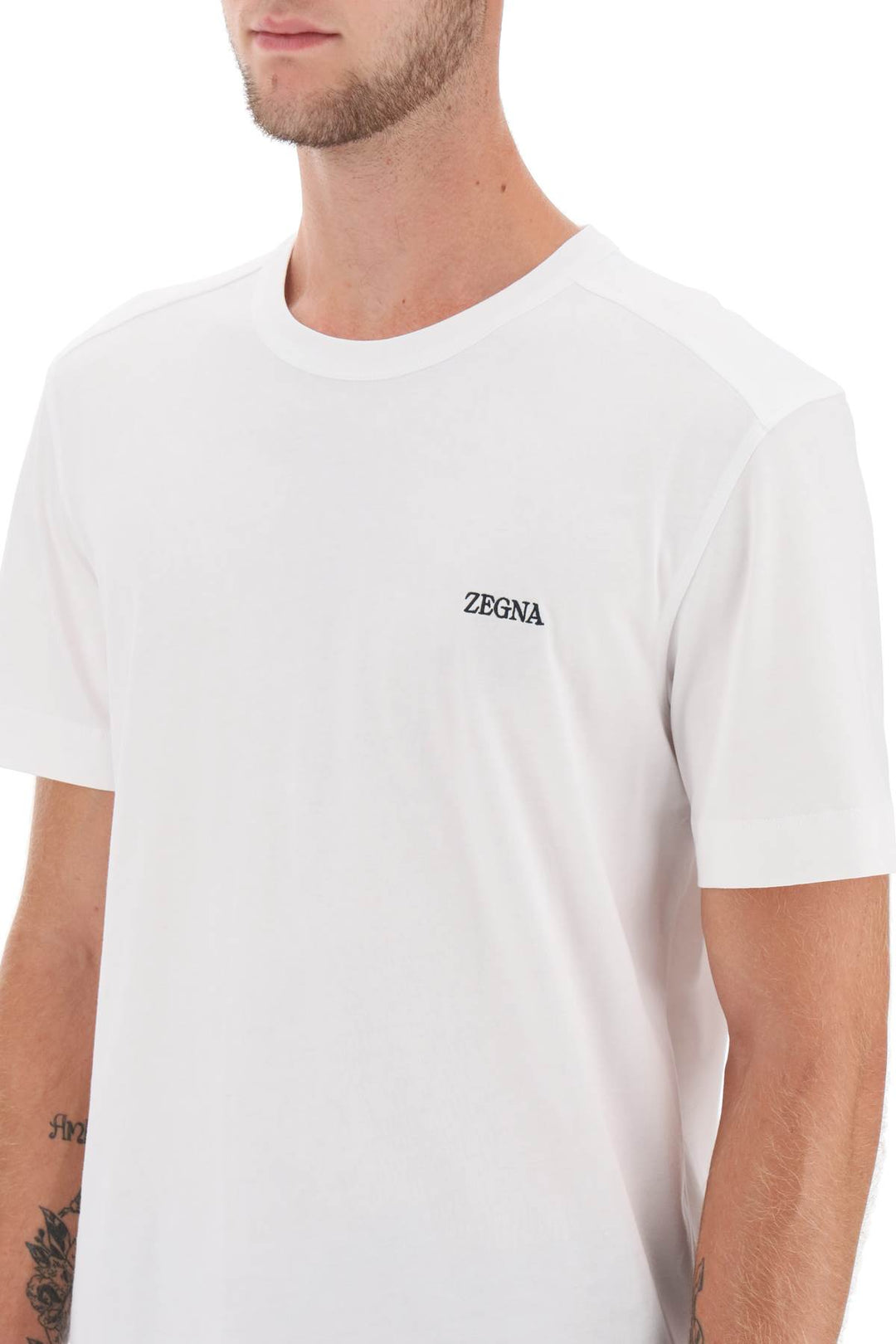 T Shirt Logo - Zegna - Uomo