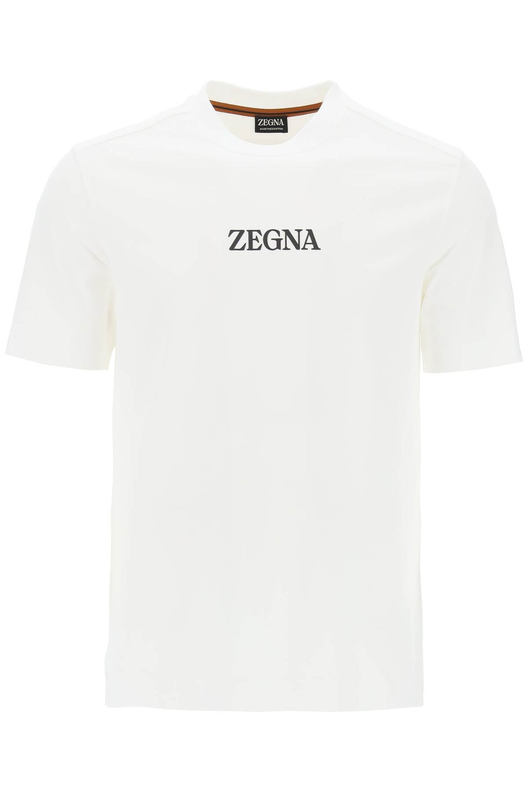 T Shirt Con Logo Gommato - Zegna - Uomo