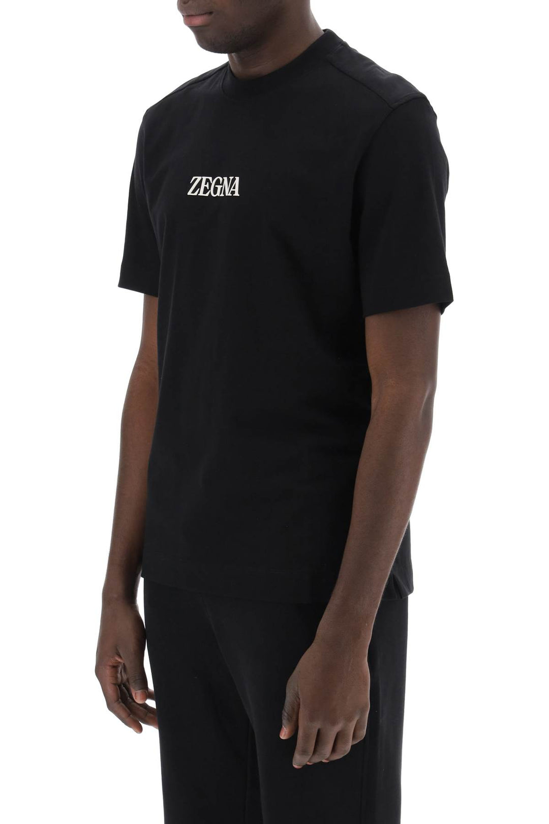 T Shirt Con Logo Gommato - Zegna - Uomo