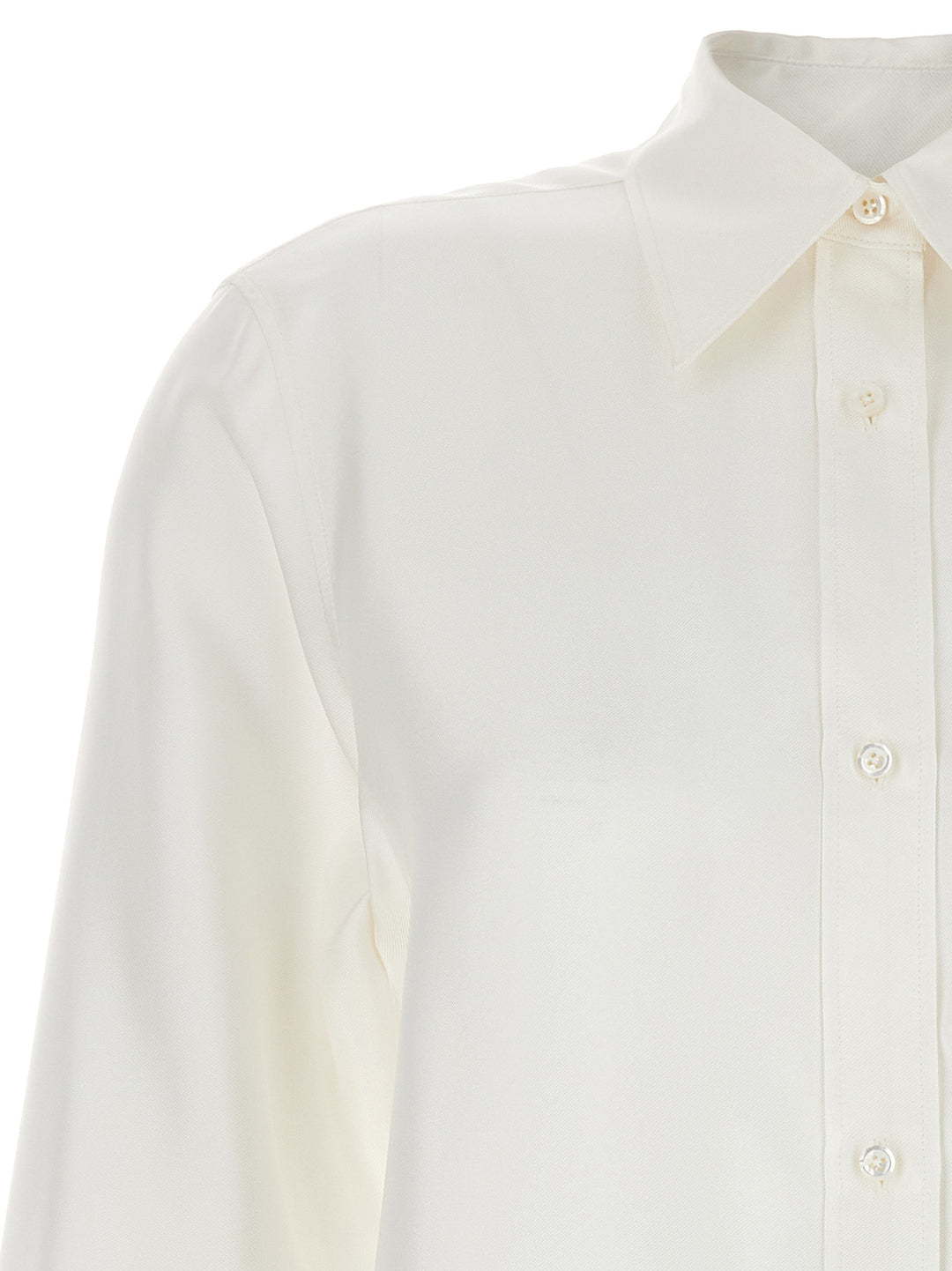 Silk Bow Shirt Camicie Bianco