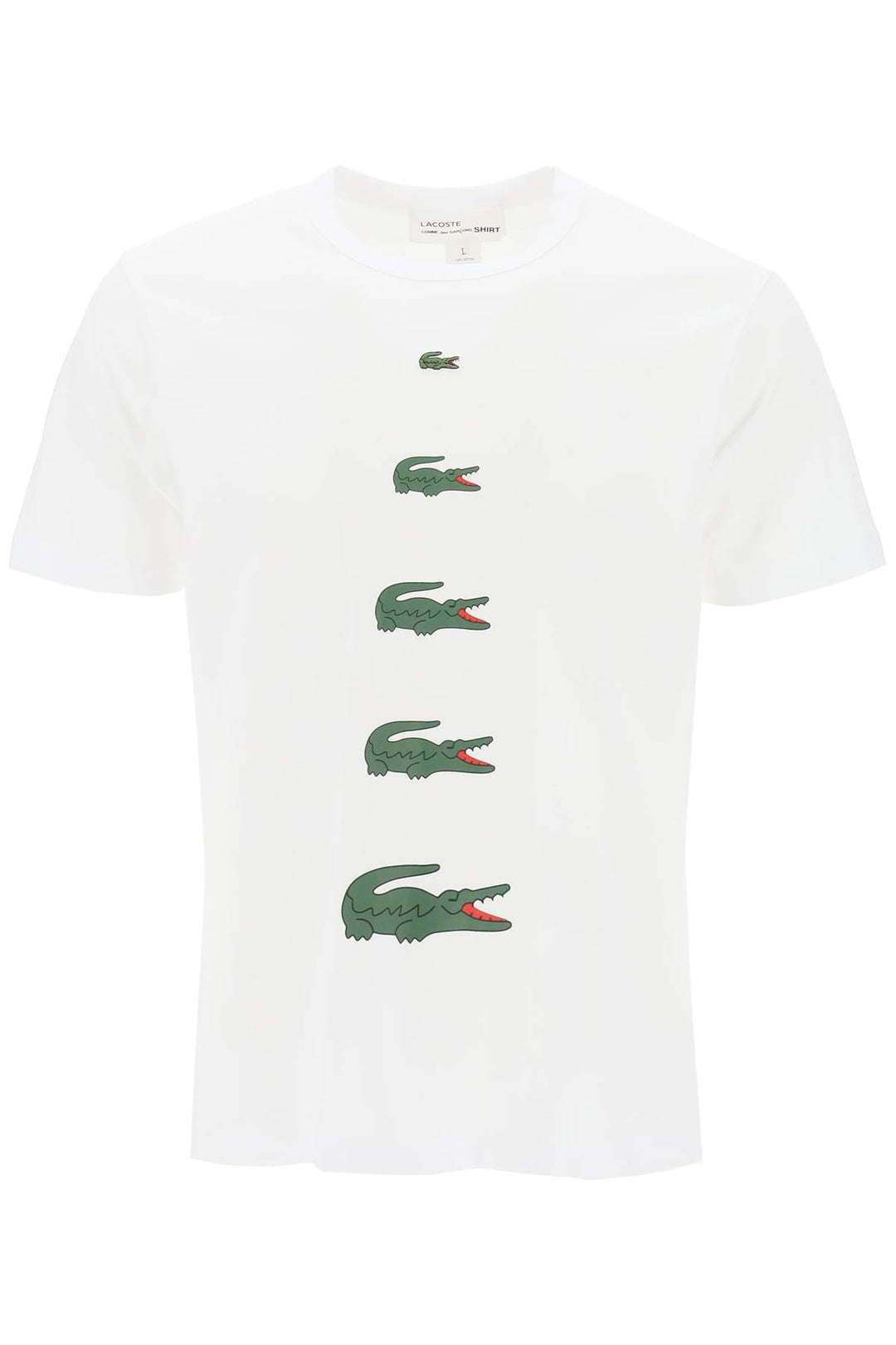 T Shirt Con Stampe Coccodrillo X Lacoste - Comme Des Garçons Shirt - Uomo