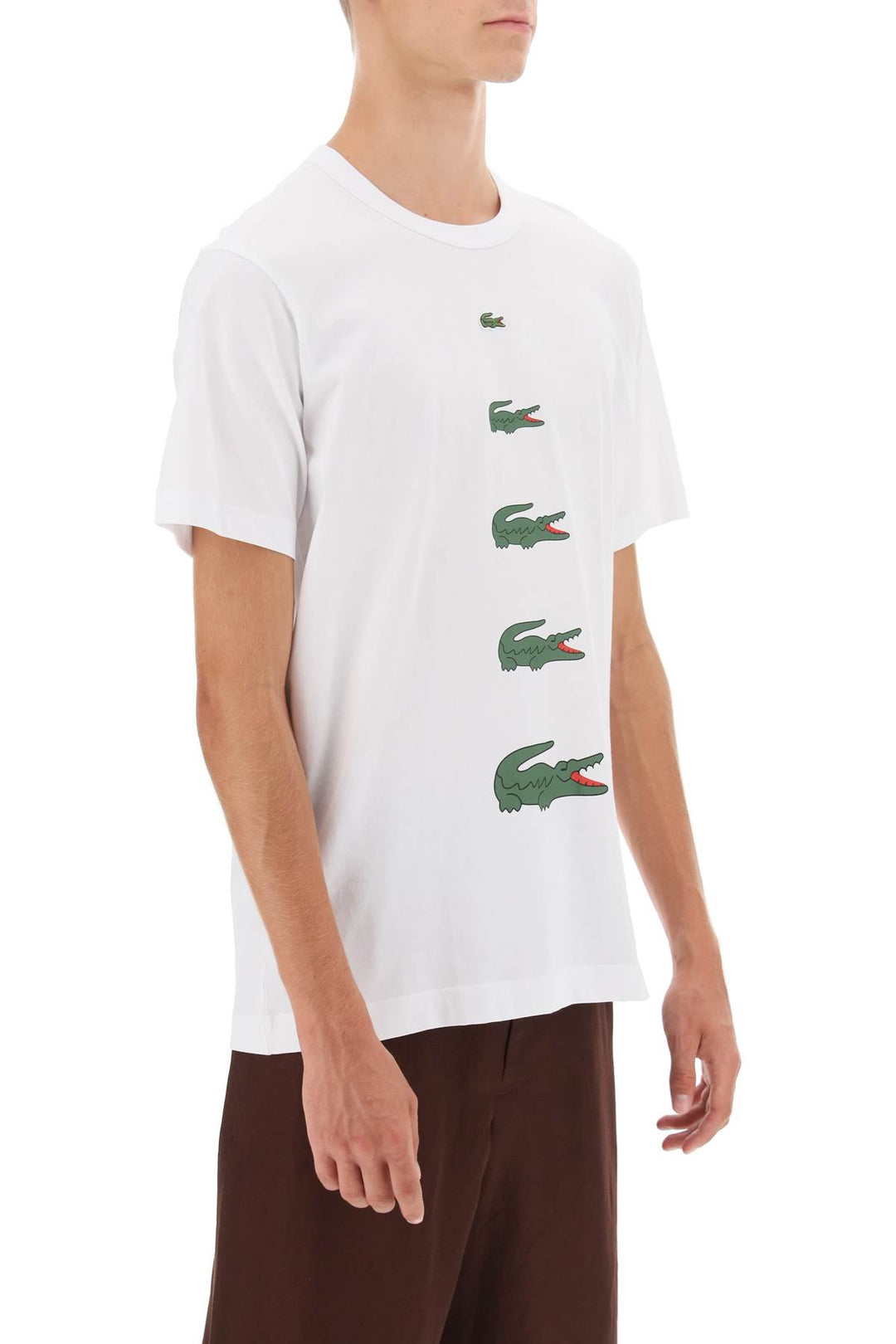 T Shirt Con Stampe Coccodrillo X Lacoste - Comme Des Garçons Shirt - Uomo