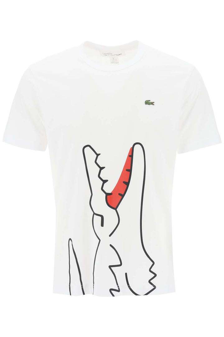 T Shirt Con Stampa Grafica X Lacoste - Comme Des Garçons Shirt - Uomo