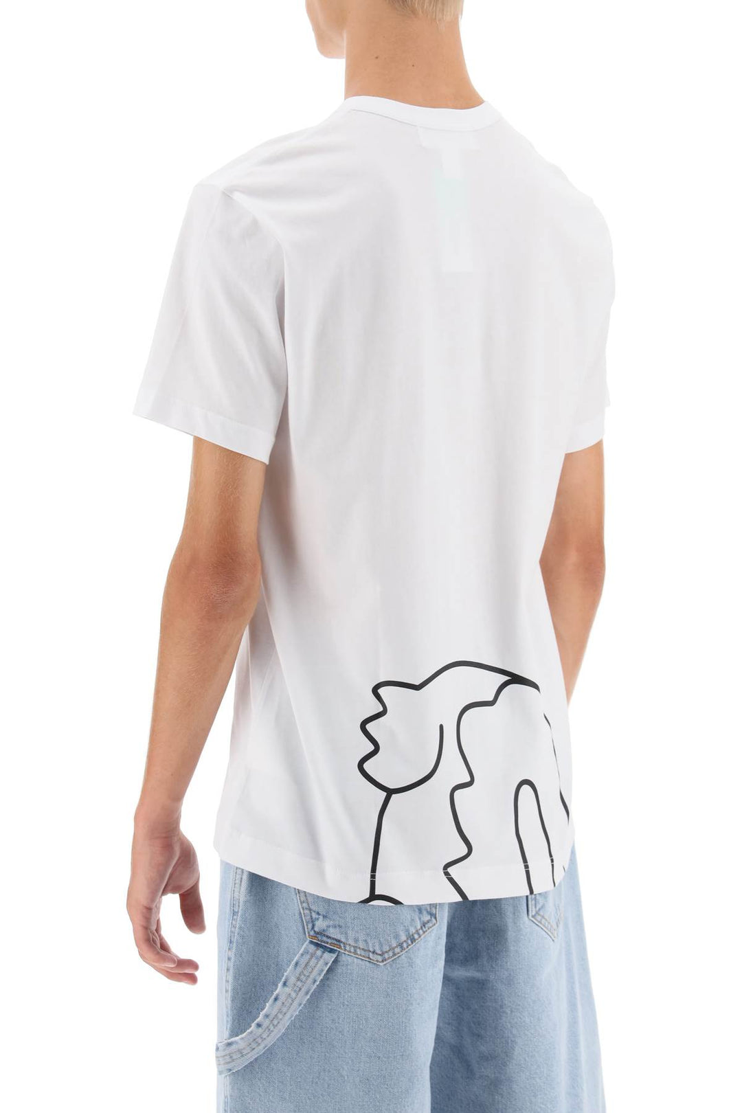 T Shirt Con Stampa Grafica X Lacoste - Comme Des Garçons Shirt - Uomo