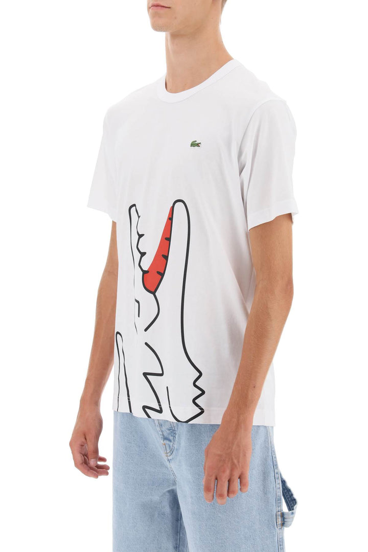 T Shirt Con Stampa Grafica X Lacoste - Comme Des Garçons Shirt - Uomo