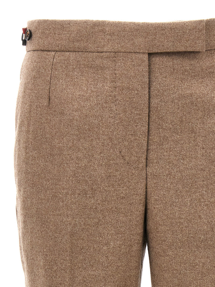 Wool Pantaloni Beige