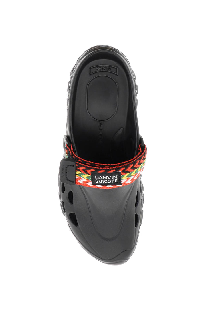 Clogs In Gomma Con Nastro Multicolore - Lanvin - Donna