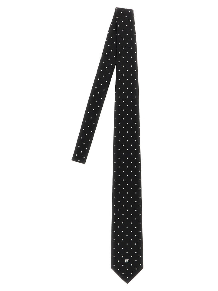 Polka Dot Tie Cravatte Bianco/Nero