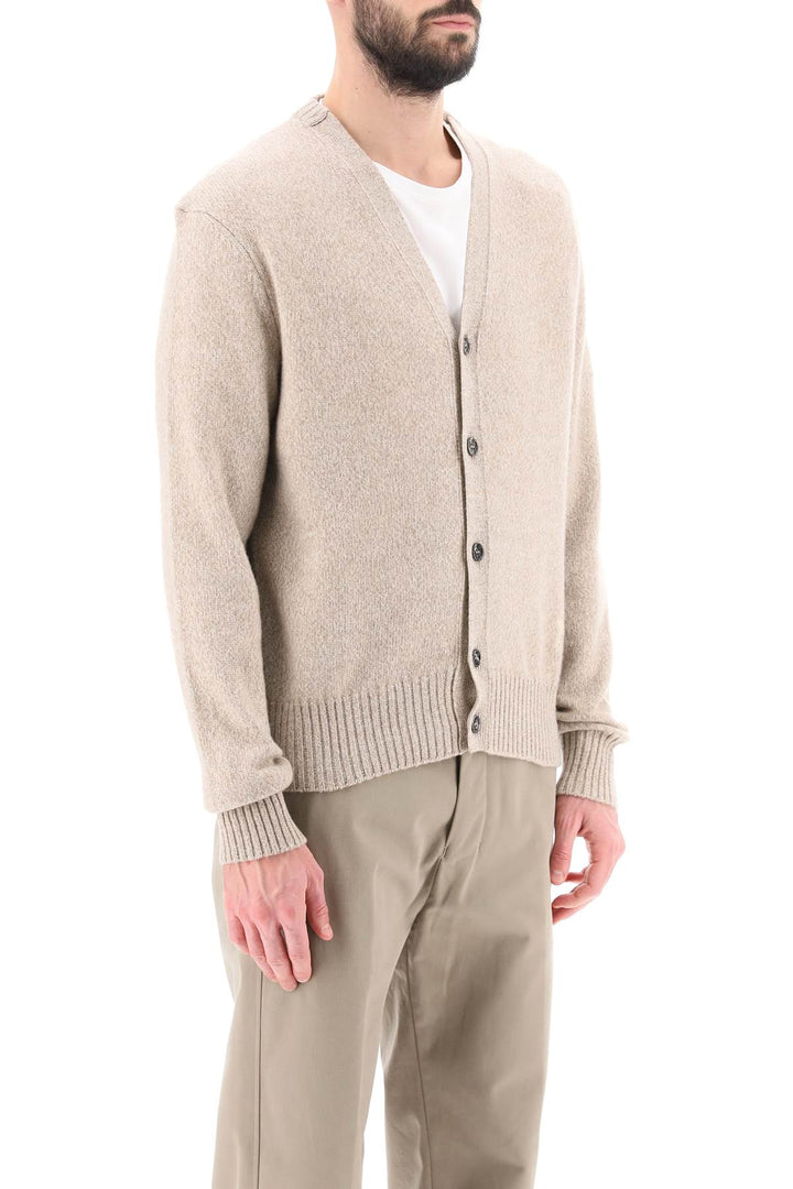 Cardigan In Cashmere Mélange - Ami Paris - Uomo