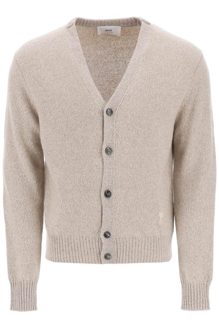 Cardigan In Cashmere Mélange - Ami Paris - Uomo