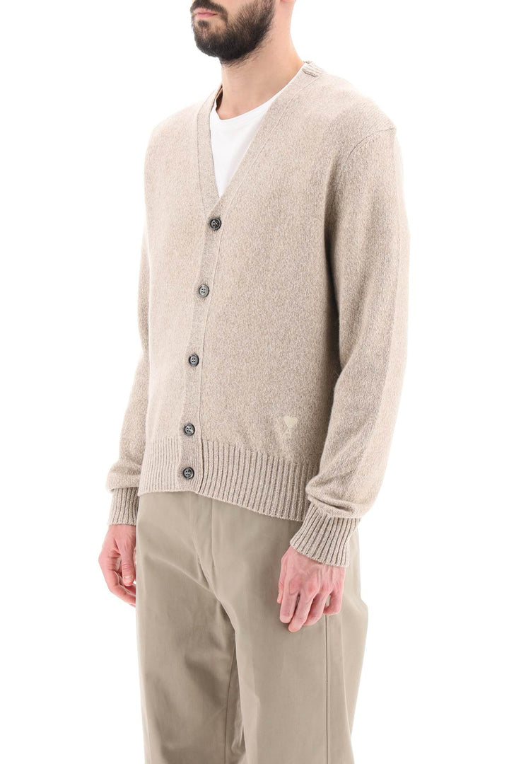 Cardigan In Cashmere Mélange - Ami Paris - Uomo