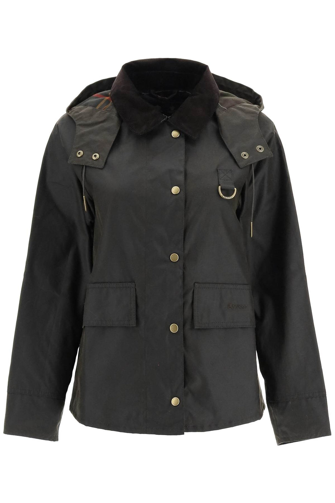 Giacca 'Avon Wax' In Cotone Cerato Con Cappuccio Rimovibile - Barbour - Donna