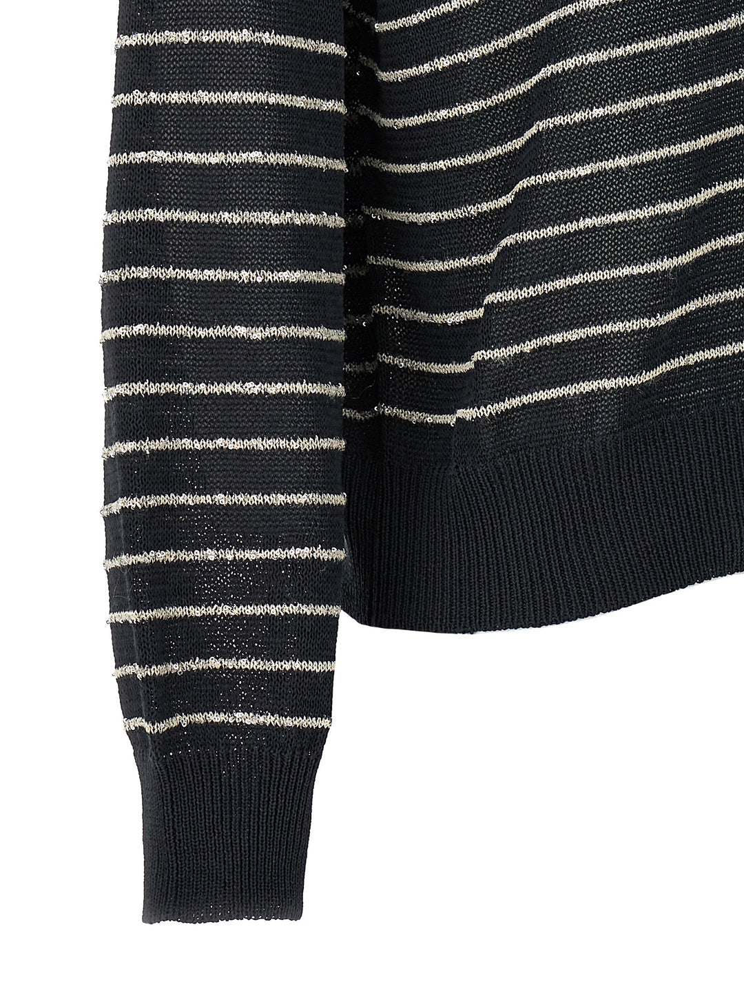 Sequin Striped Cardigan Maglioni Grigio