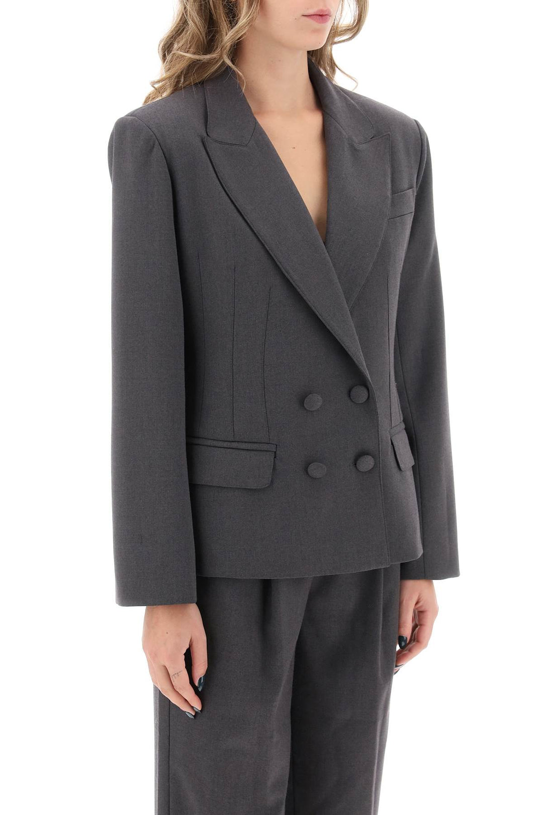 Blazer Doppiopetto Meda In Misto Lana - Mvp Wardrobe - Donna