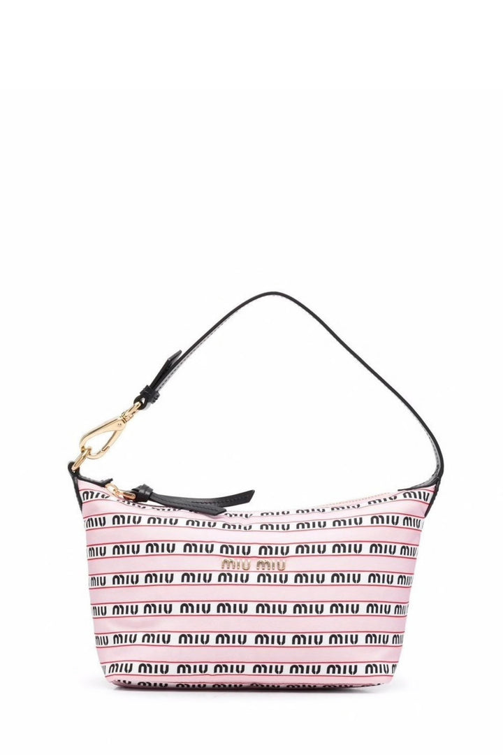 Mini Borsa con Stampa Logo Rosa