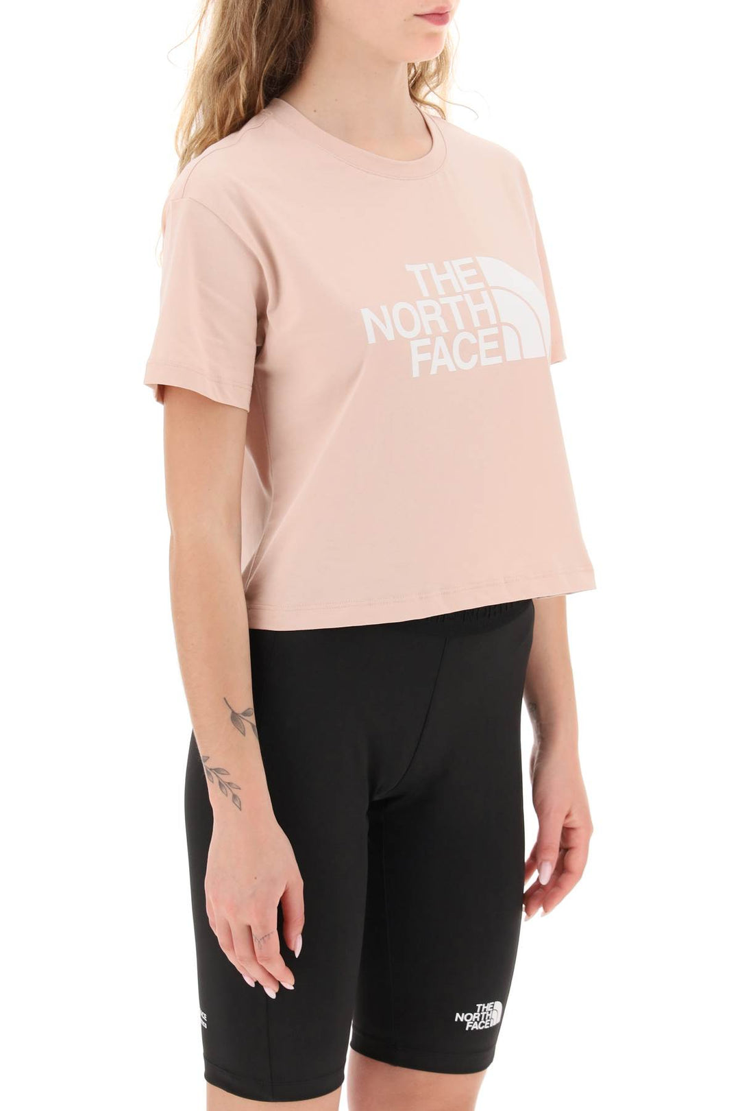 T Shirt Cropped 'Easy' Stampa Logo - The North Face - Donna