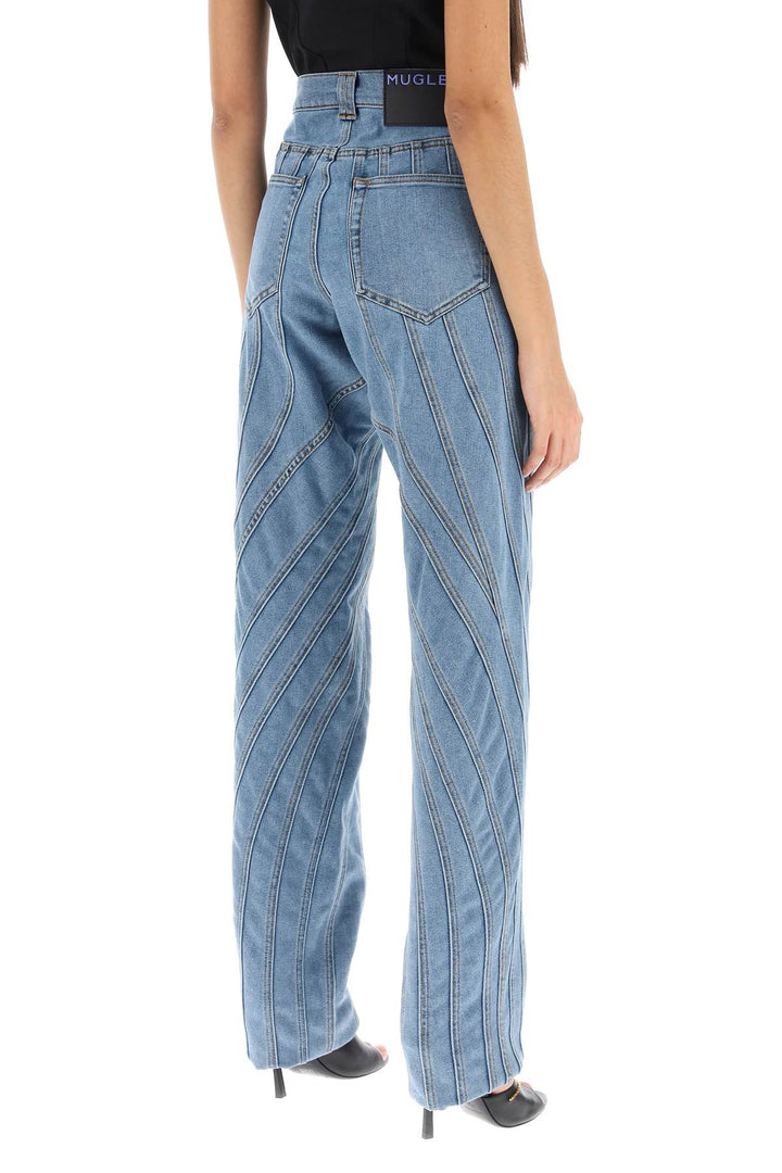 Jeans Baggy A Spirale - Mugler - Donna