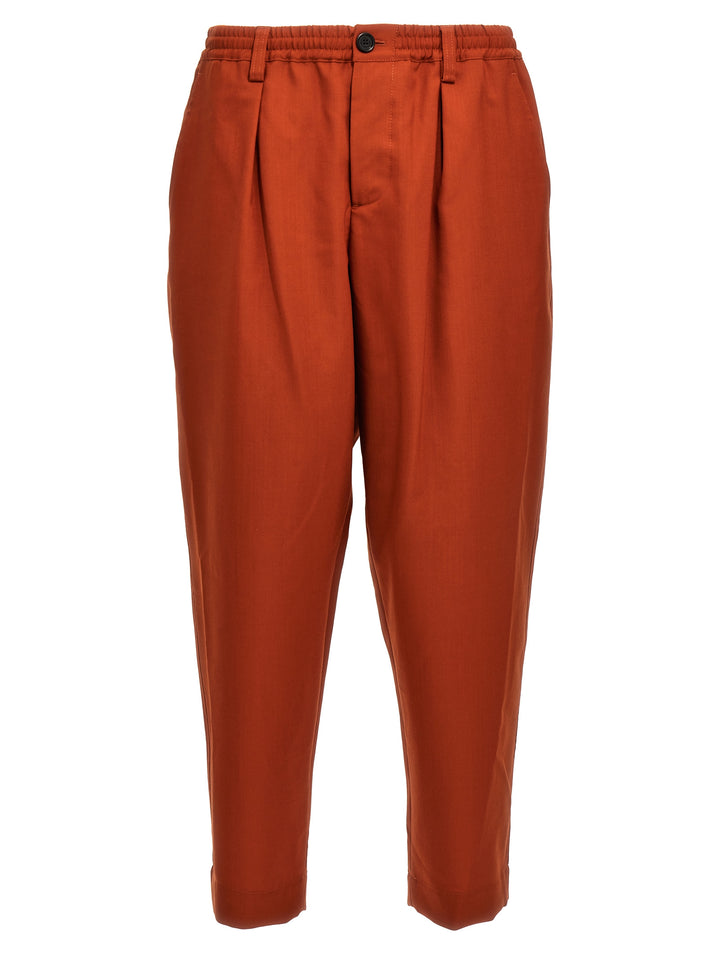 Wool Pantaloni Arancione