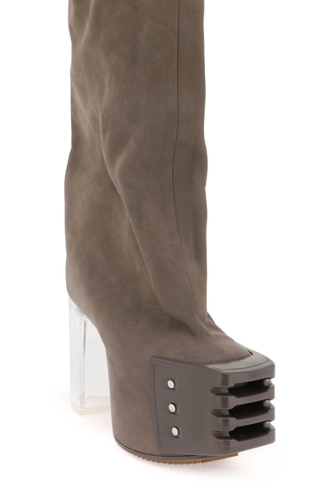 Stivali Alti Oblique Con Platform - Rick Owens - Donna