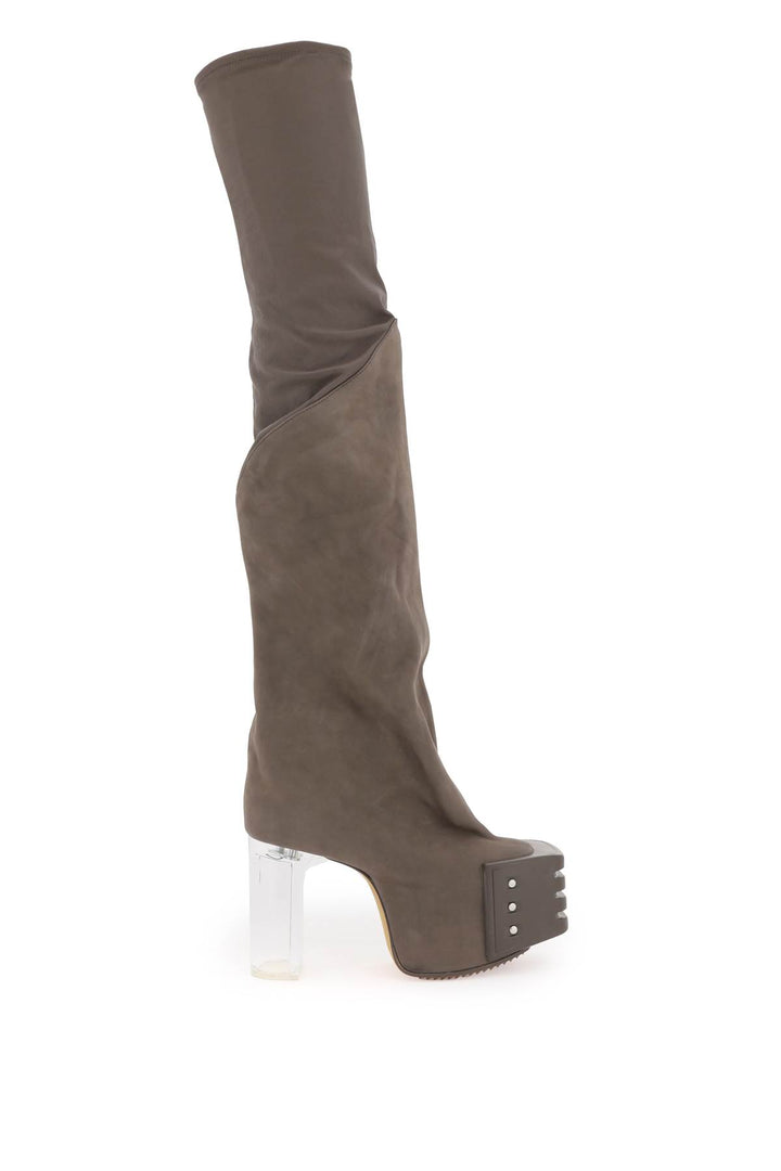 Stivali Alti Oblique Con Platform - Rick Owens - Donna