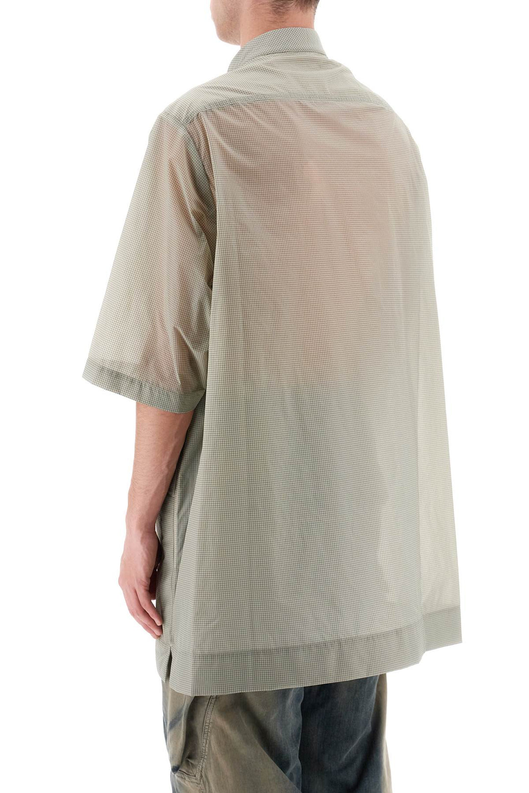 Overshirt In Ripstop Semitrasparente - Rick Owens - Uomo