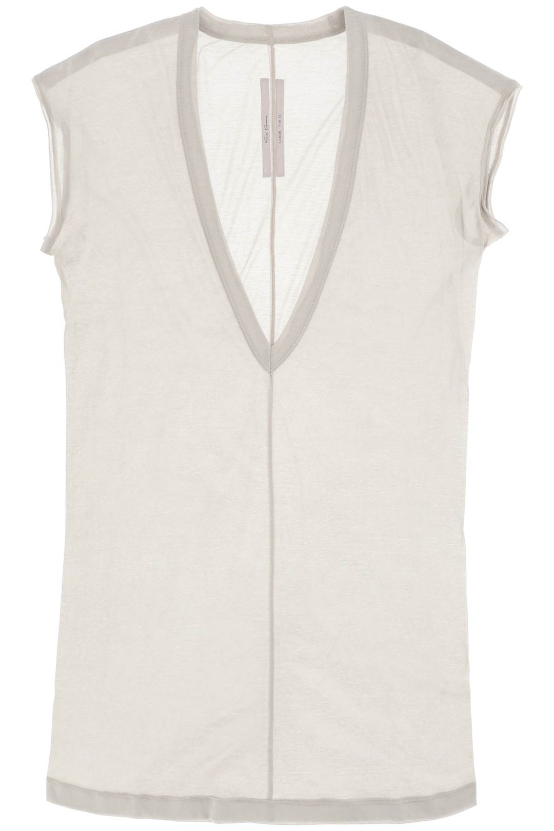 Maxi T Shirt 'Dylan' Con Scollo A V - Rick Owens - Uomo