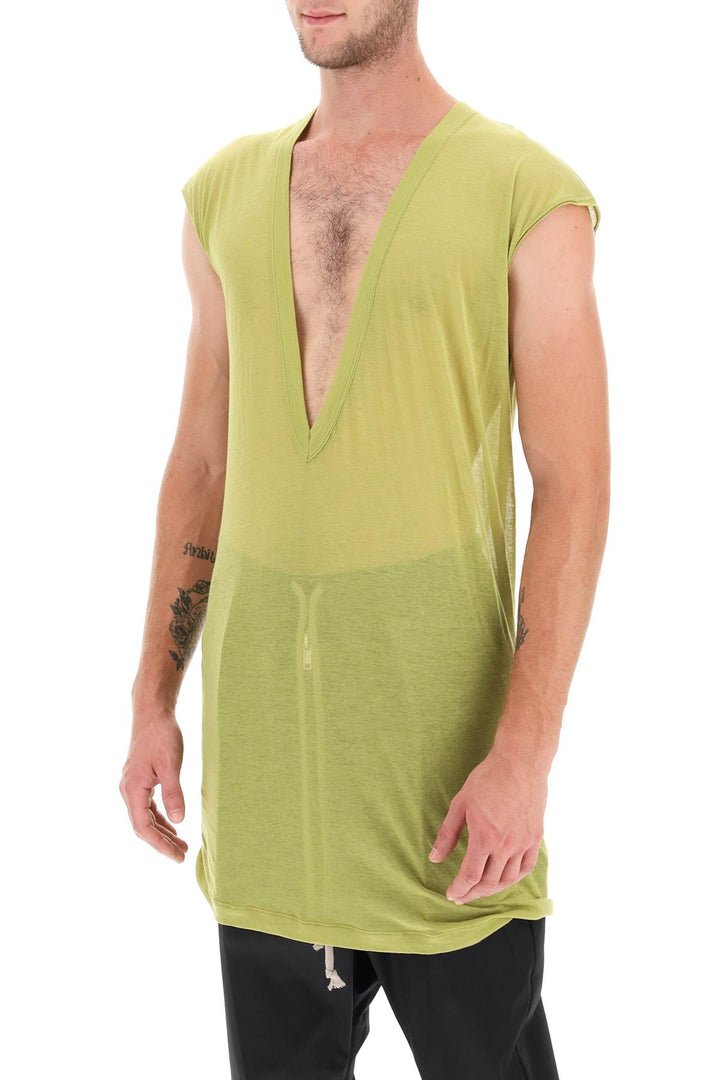 Maxi T Shirt 'Dylan' Con Scollo A V - Rick Owens - Uomo