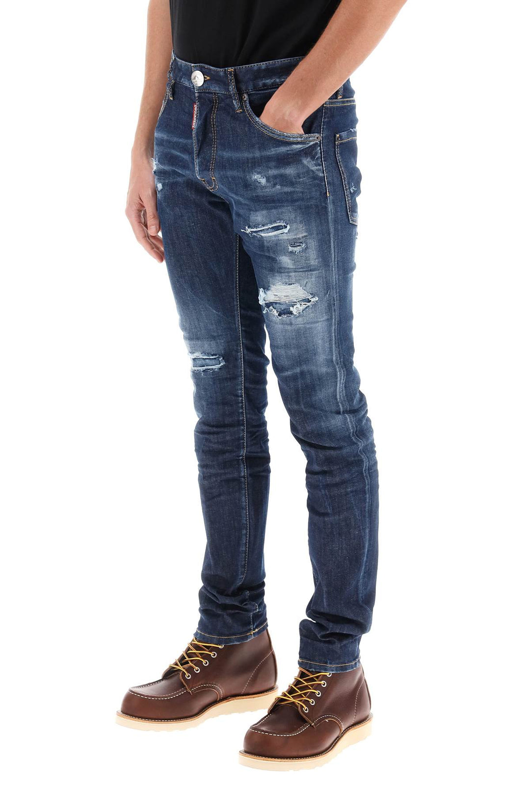 Jeans Cool Guy In Dark Ripped Wash - Dsquared2 - Uomo