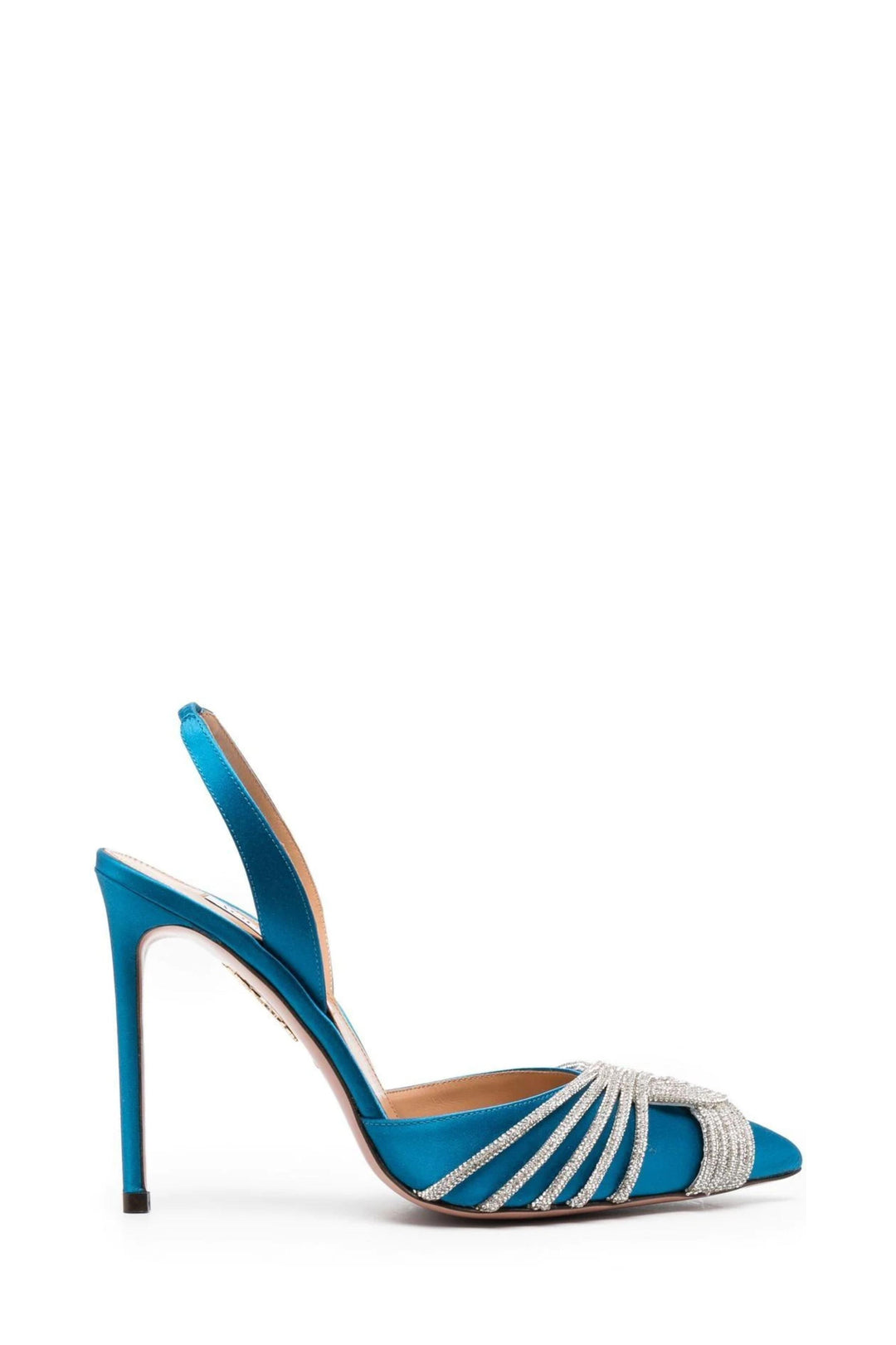 Slingback Gatsby in Raso Blu