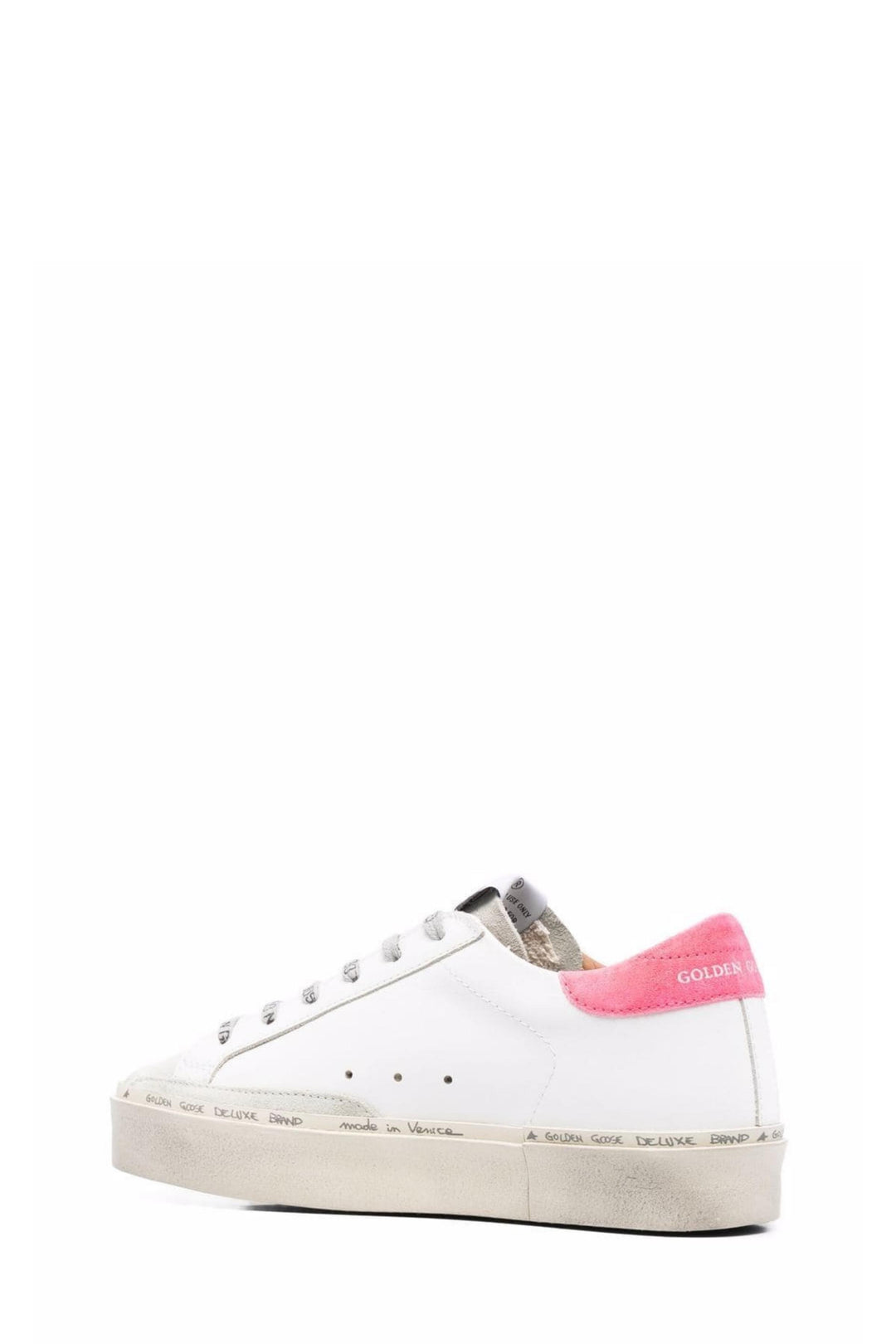 Sneaker Hi-star in Pelle Bianca e Argento