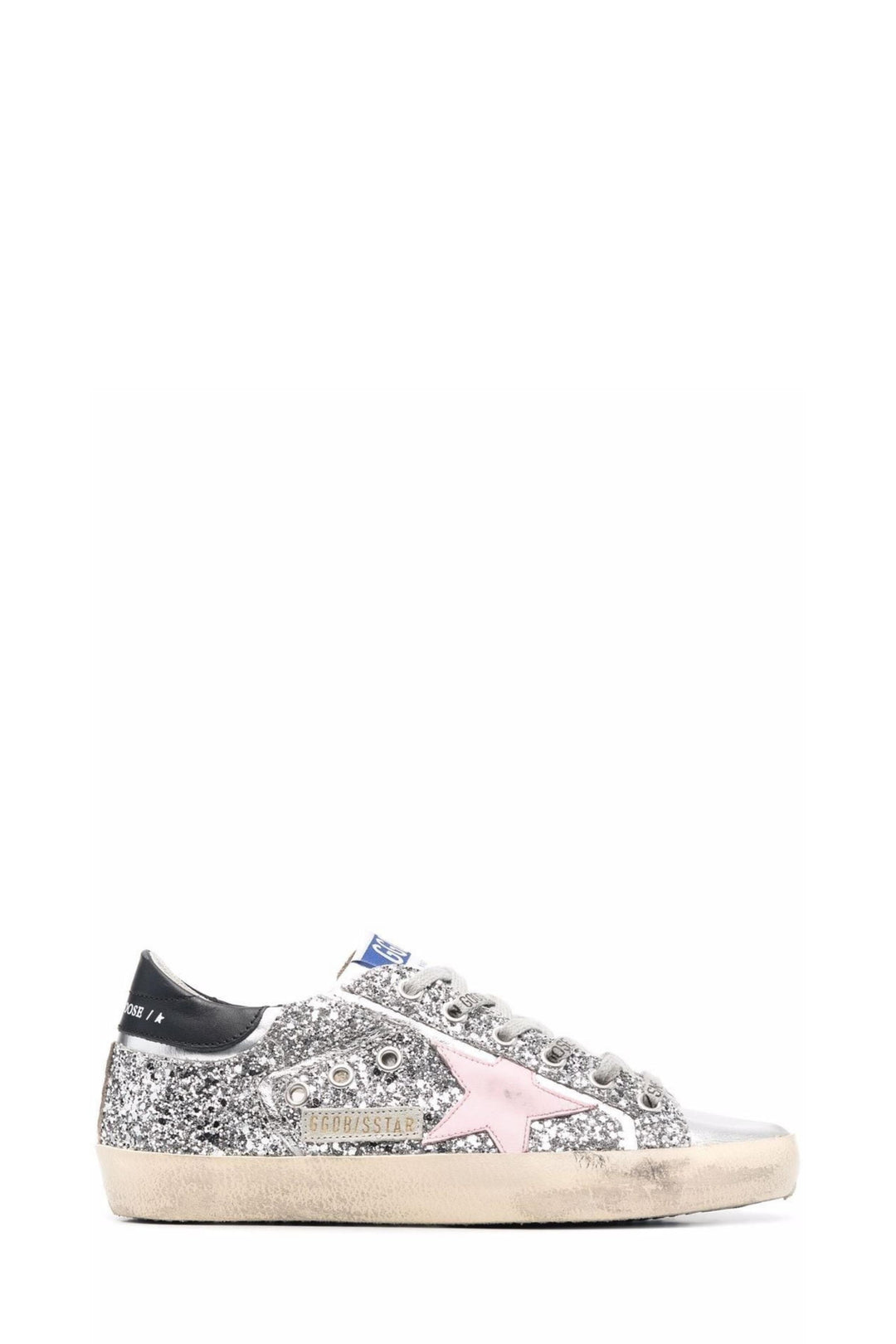 Sneaker Superstar con Glitter Argento