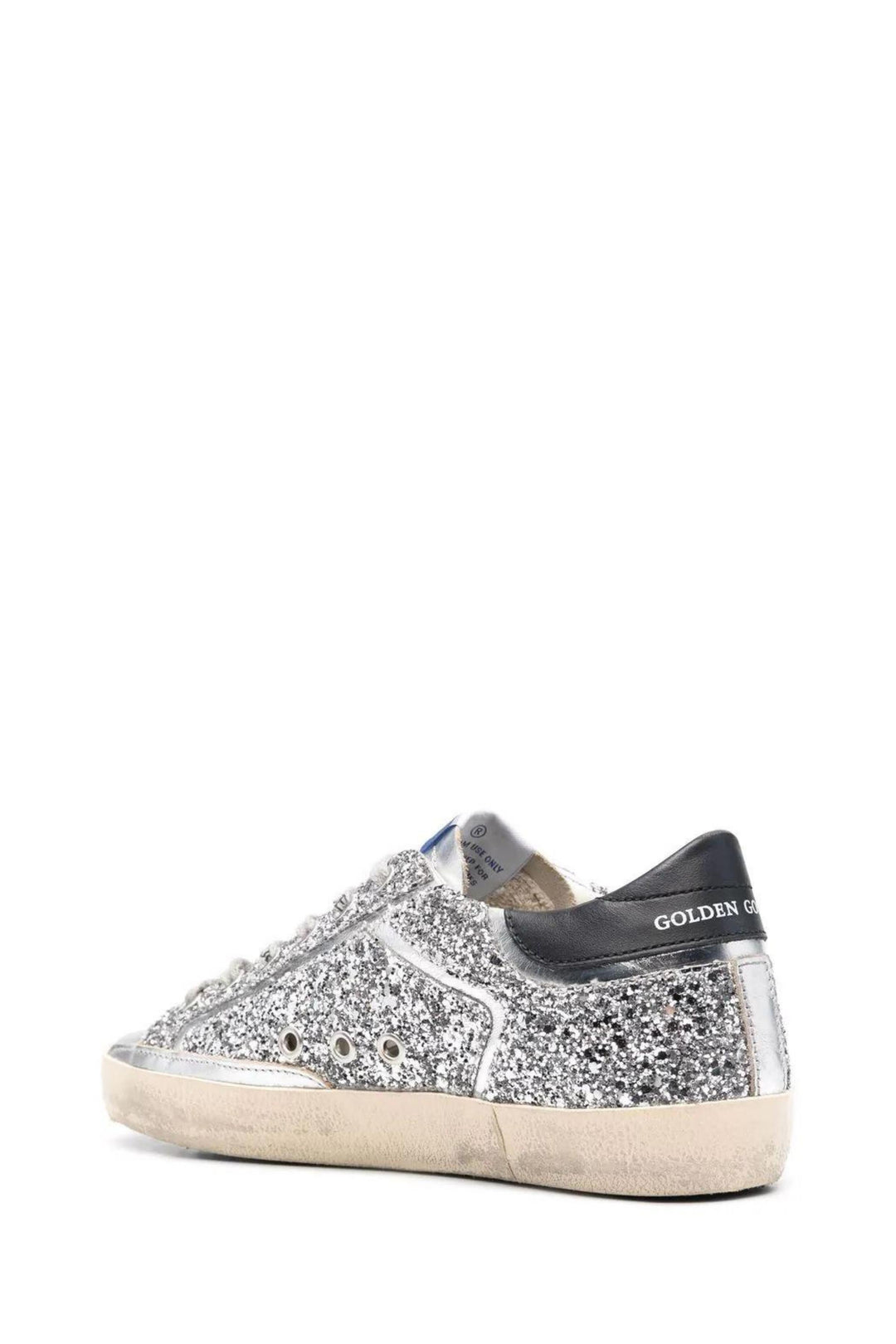 Sneaker Superstar con Glitter Argento