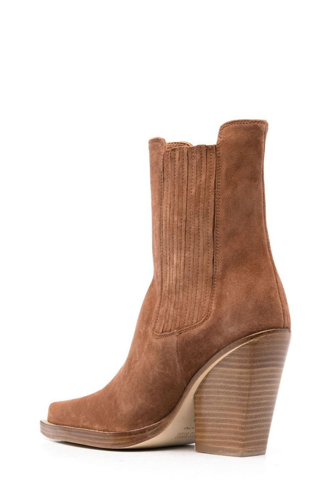 Stivaletti Western in Suede Marrone