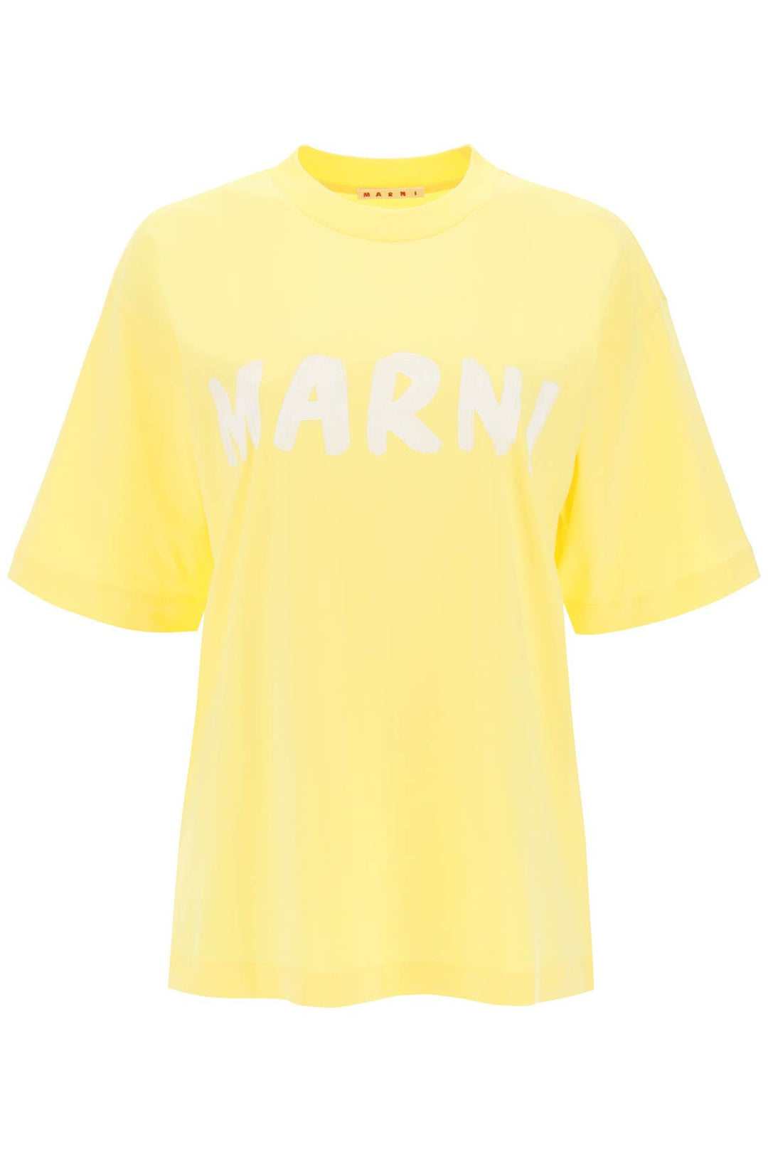 T Shirt Con Maxi Stampa Logo - Marni - Donna