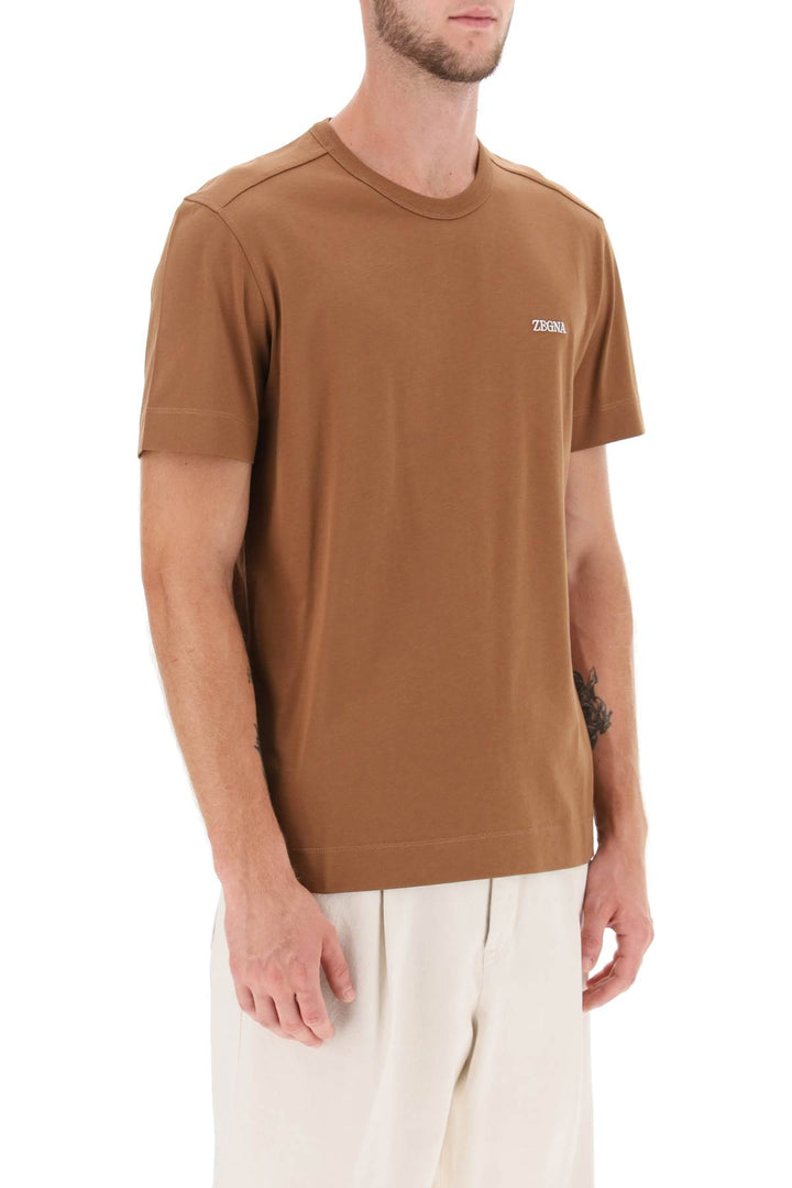 T Shirt Logo - Zegna - Uomo