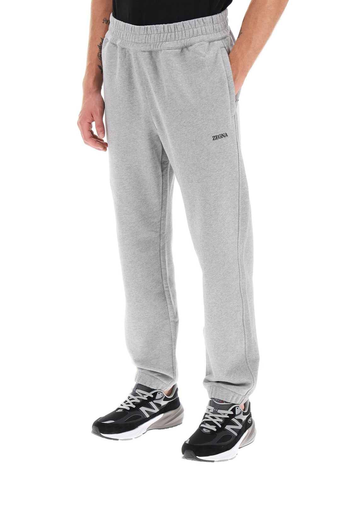 Pantaloni Sportivi Con Logo Gommato - Zegna - Uomo