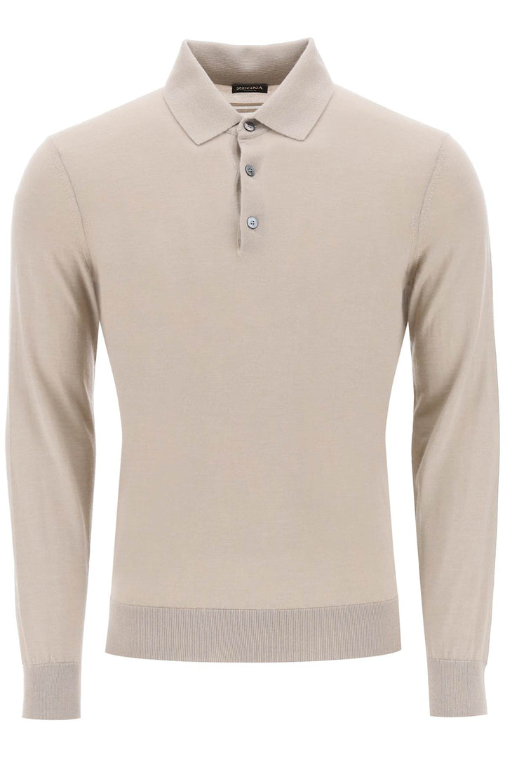 Pullover Polo In Cashseta - Zegna - Uomo