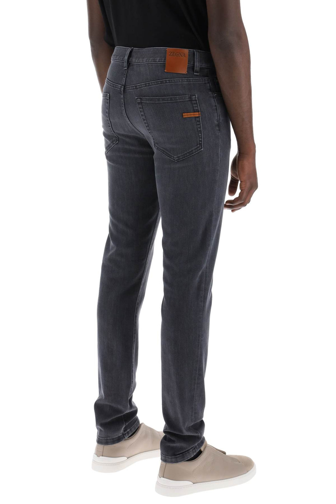 Jeans Slim Fit In Denim Stretch - Zegna - Uomo