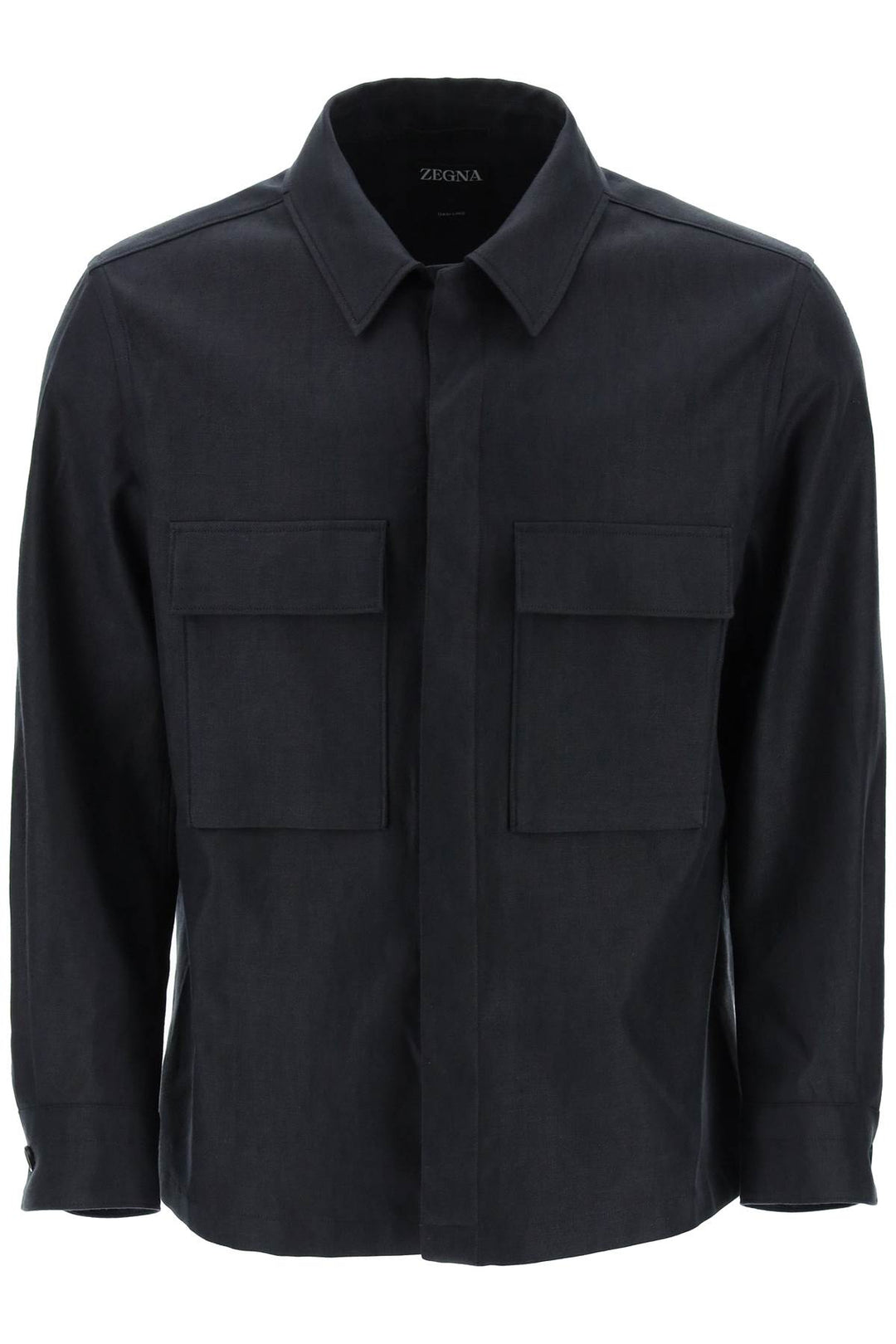 Overshirt In Lino Oasi - Zegna - Uomo