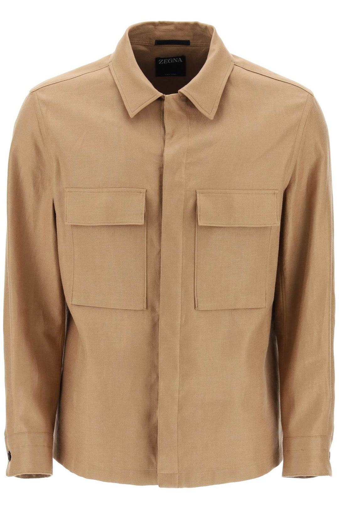 Overshirt In Lino Oasi - Zegna - Uomo