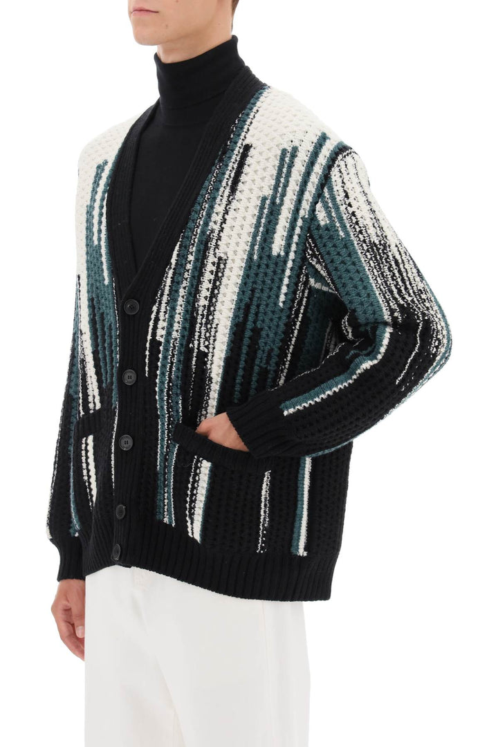 Cardigan In Lana Con Motivo Fantasia - Missoni - Uomo