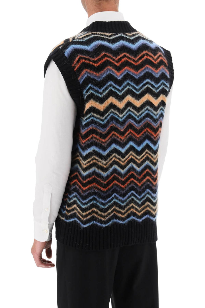 Gilet In Maglia Chevron - Missoni - Uomo