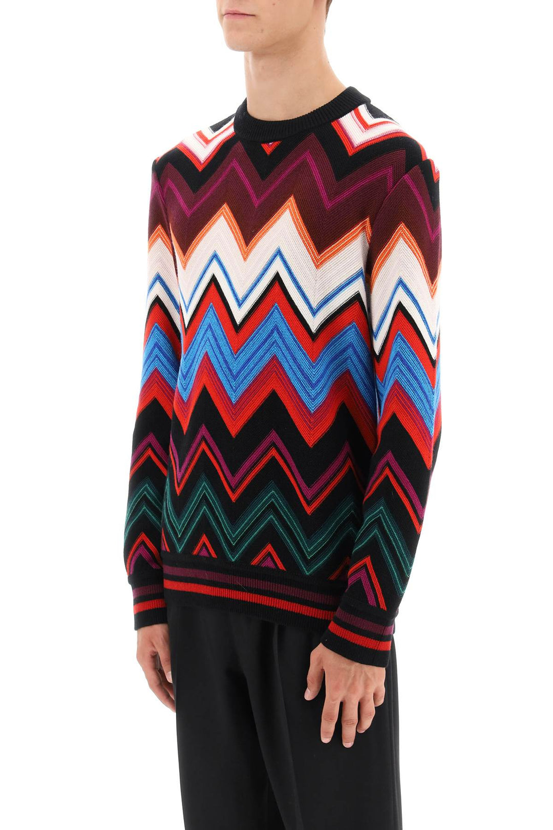 Pullover Chevron In Lana E Cotone - Missoni - Uomo