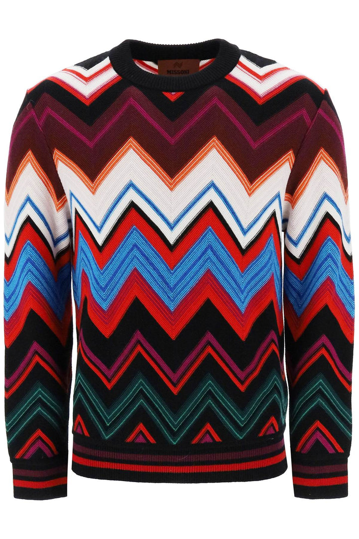 Pullover Chevron In Lana E Cotone - Missoni - Uomo